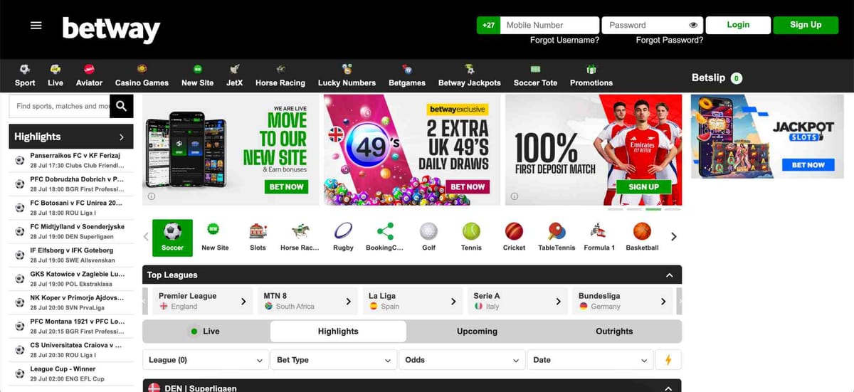 Error message on Betway platform, possibly related to account restrictions or issues—raising the question: can Betway ban you for winning?