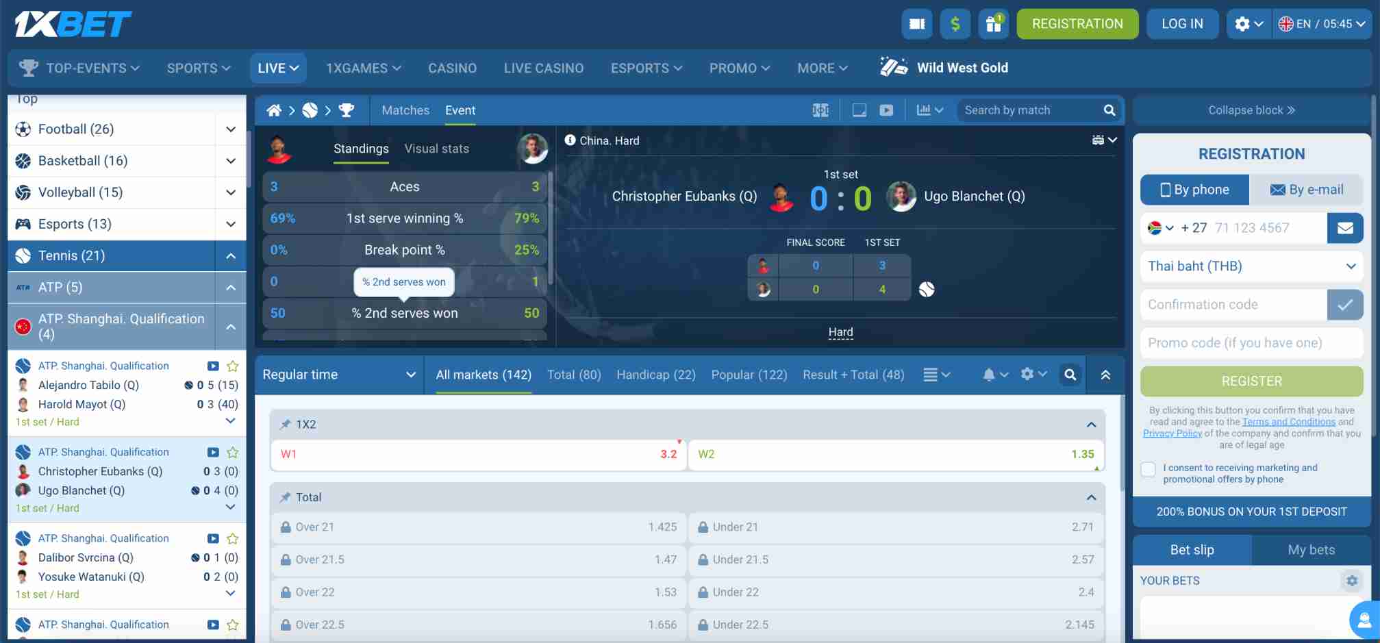 1xBet live tennis betting screen showing match stats and cash out options – can 1xBet take money back after cash out