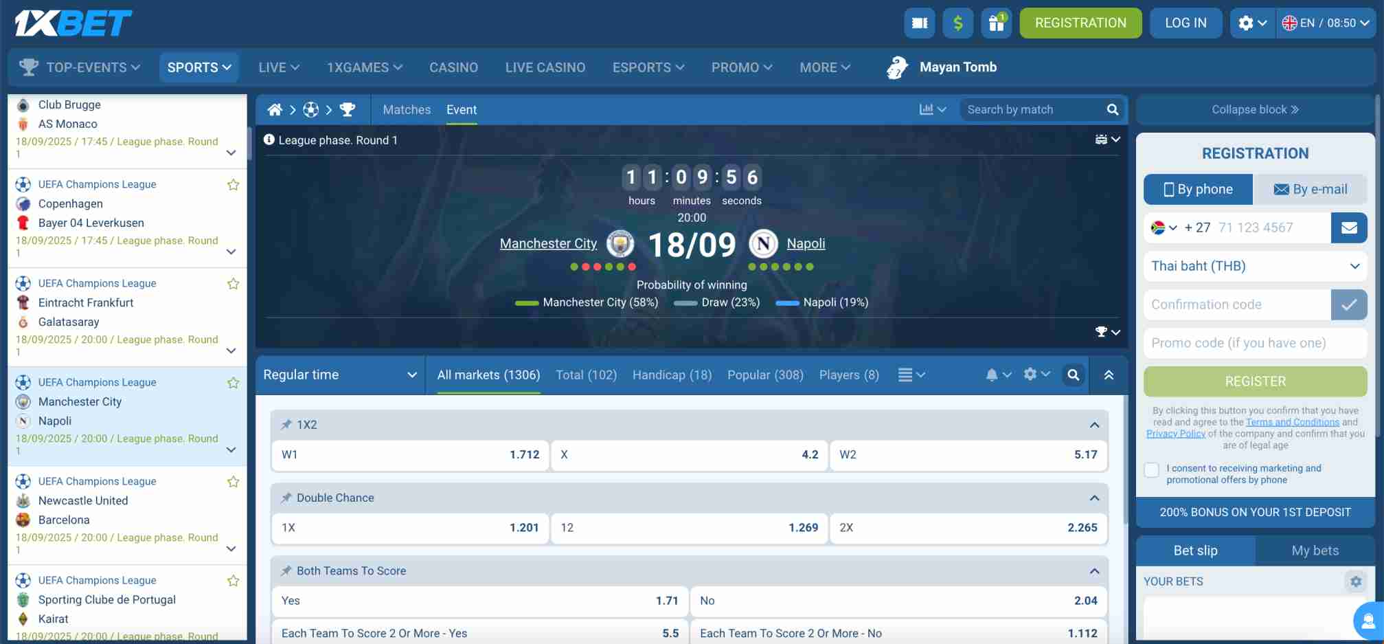 1xBet odds and predictions for Manchester City vs Napoli – 1xBet accumulator bonus not paid