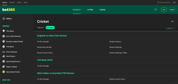 What Happens If a Cricket Match Is Tied in Bet365? Betting Rules Explained